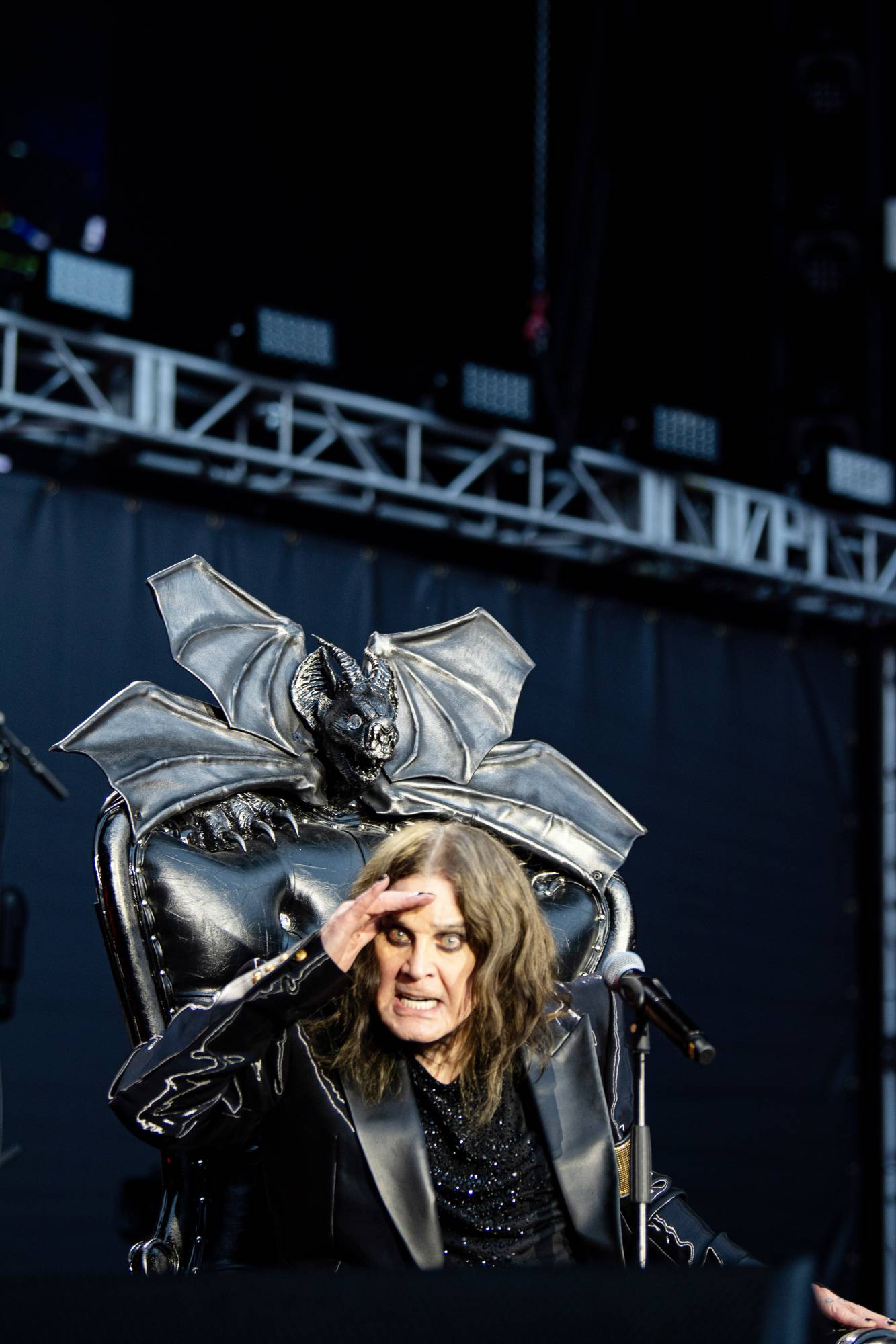 Ozzy Osbourne at Black Sabbath's 'Back To The Beginning' in Birmingham. Credit: Ross Halfin