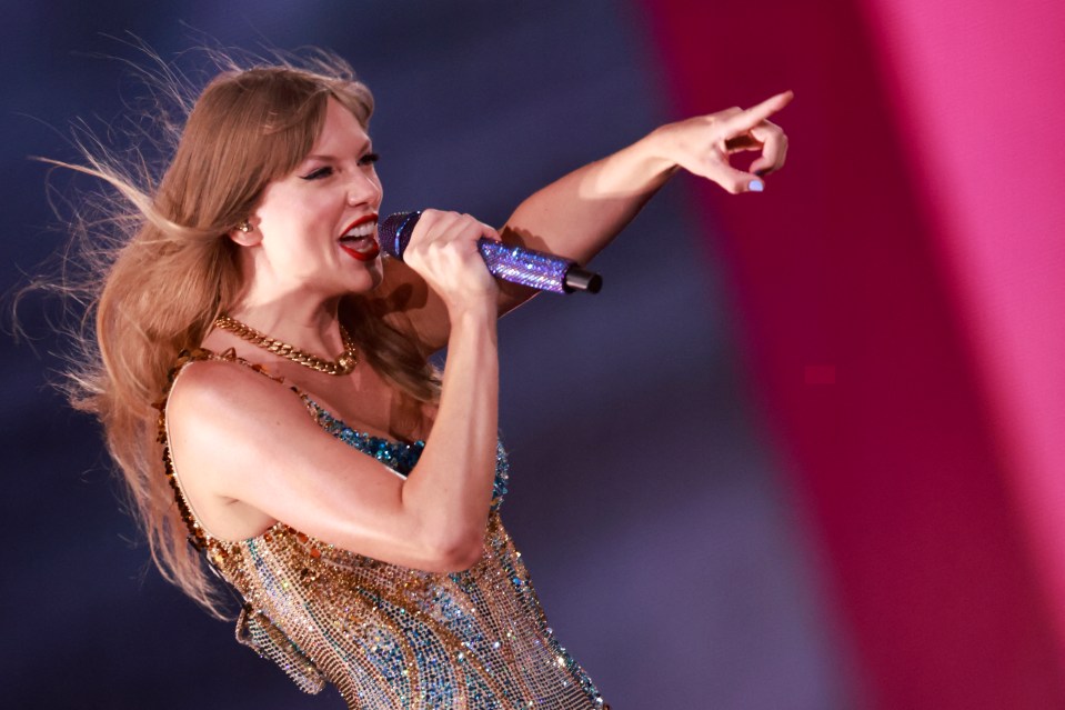 Taylor Swift en performance.