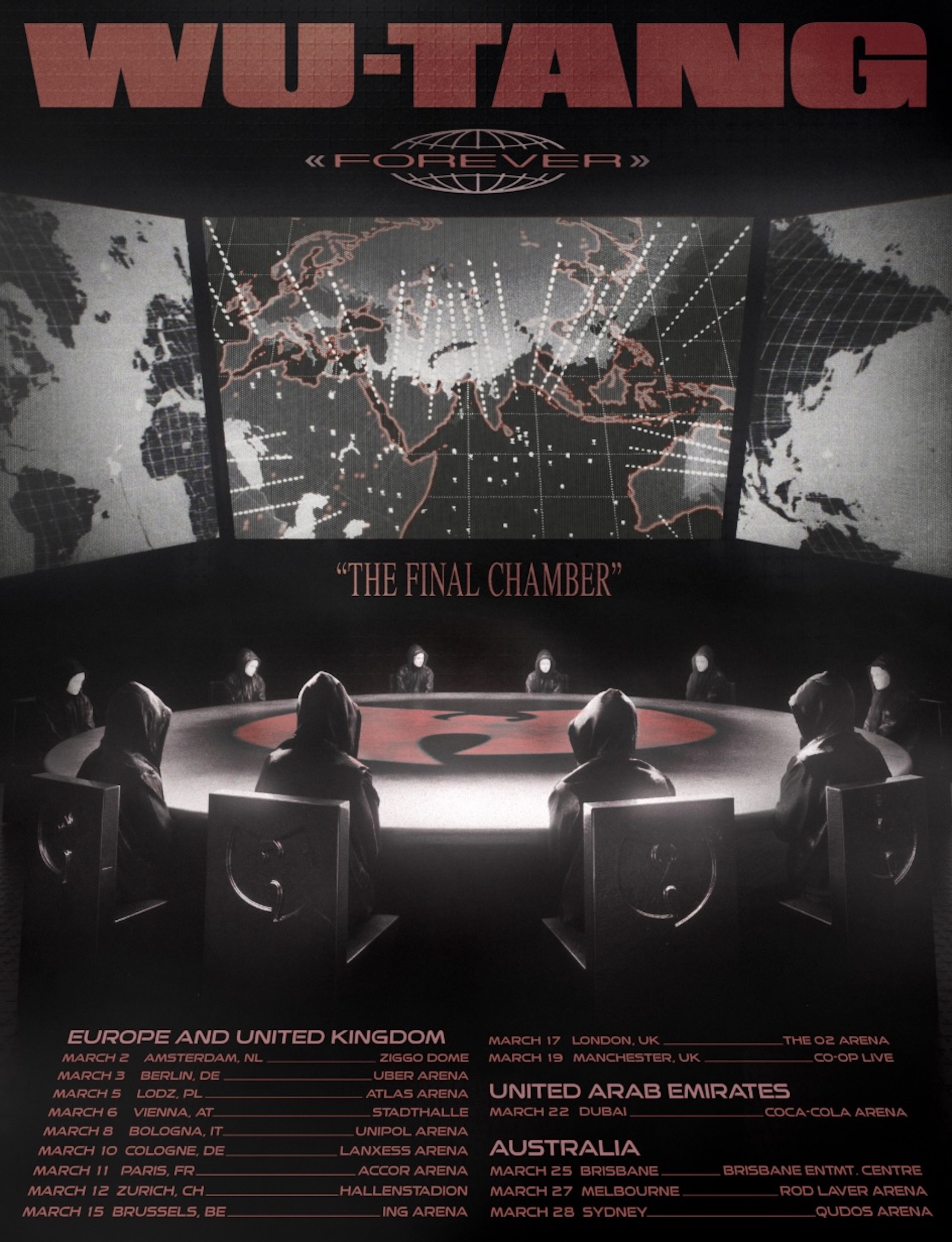 Dates de la tournée du Wu-Tang Clan 2026