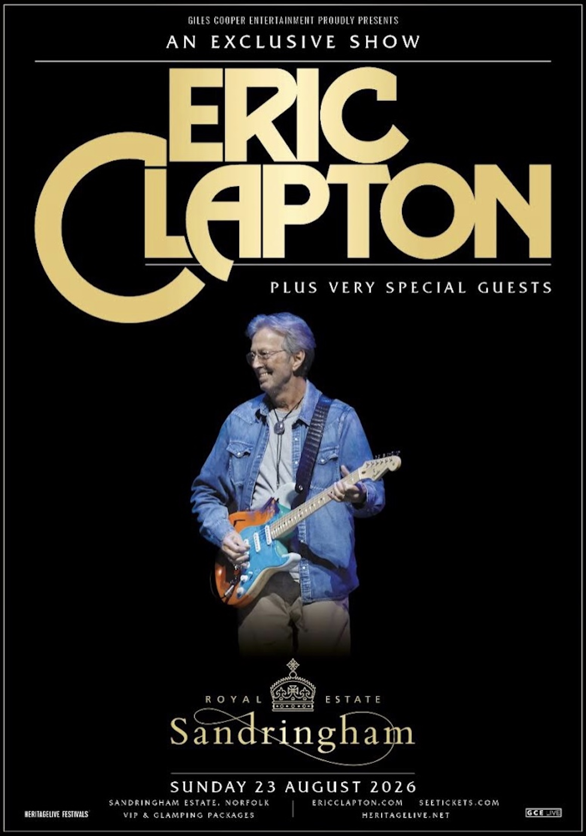 Eric Clapton, 2026 tour poster