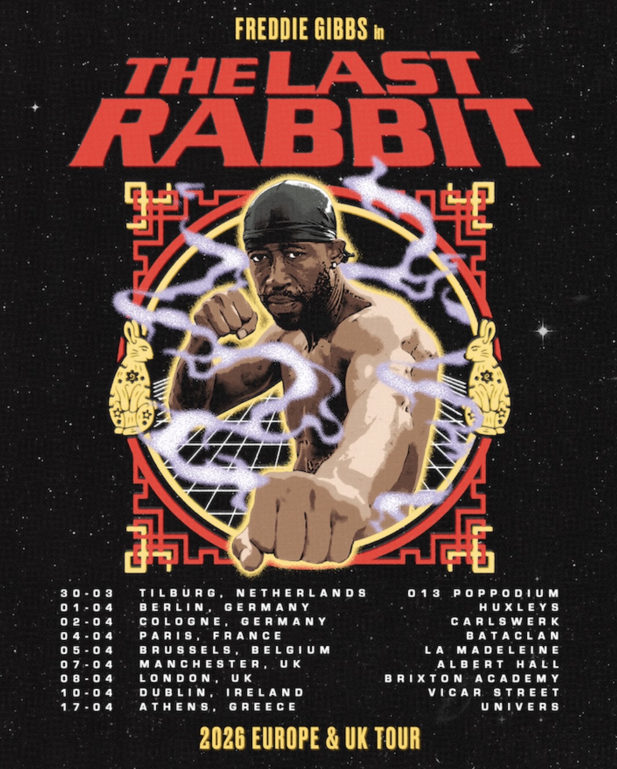 Affiche de la tournée de Freddie Gibbs 2026